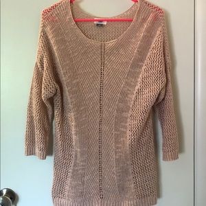 Old navy open knit pointelle sweater